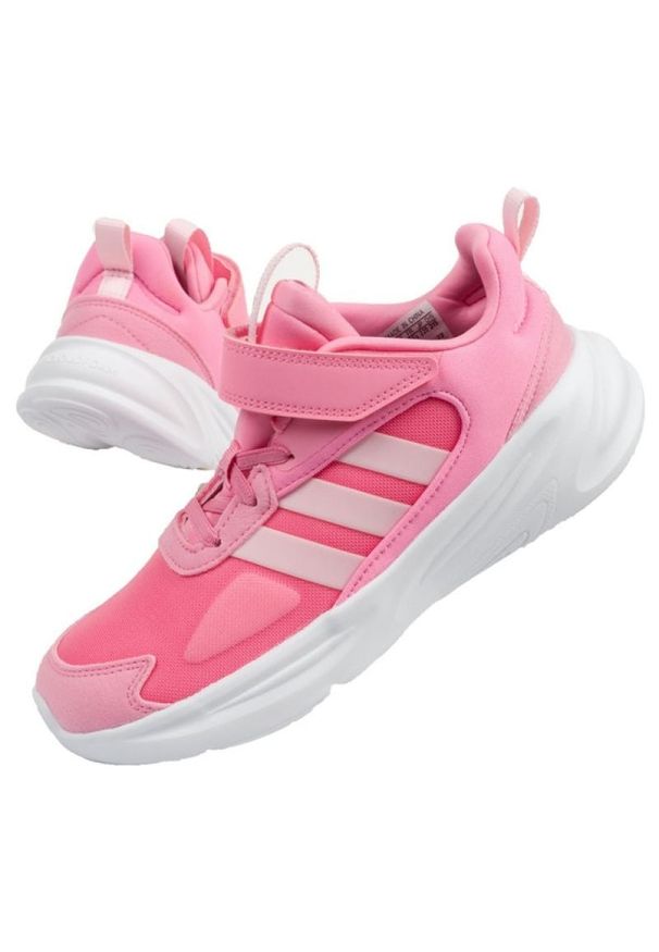 Adidas - Buty adidas Ozelle El Jr GY7111 różowe. Zapięcie: rzepy. Kolor: różowy. Materiał: materiał, tworzywo sztuczne, syntetyk, guma. Szerokość cholewki: normalna