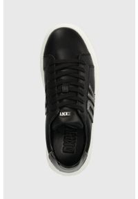 DKNY - Dkny sneakersy skórzane Marian kolor czarny K2305134. Nosek buta: okrągły. Kolor: czarny. Materiał: skóra. Obcas: na platformie #5