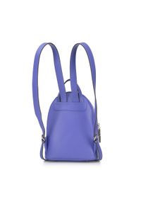 Wittchen - Damski plecak skórzany z monogramem mały fioletowy. Kolor: fioletowy. Materiał: skóra. Wzór: haft. Styl: casual, elegancki #2