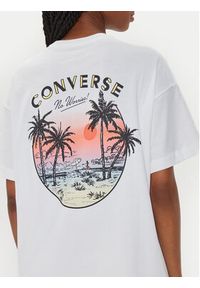 Converse T-Shirt W Beach Scenentee 10026378-A01 Biały Regular Fit. Kolor: biały. Materiał: bawełna #4