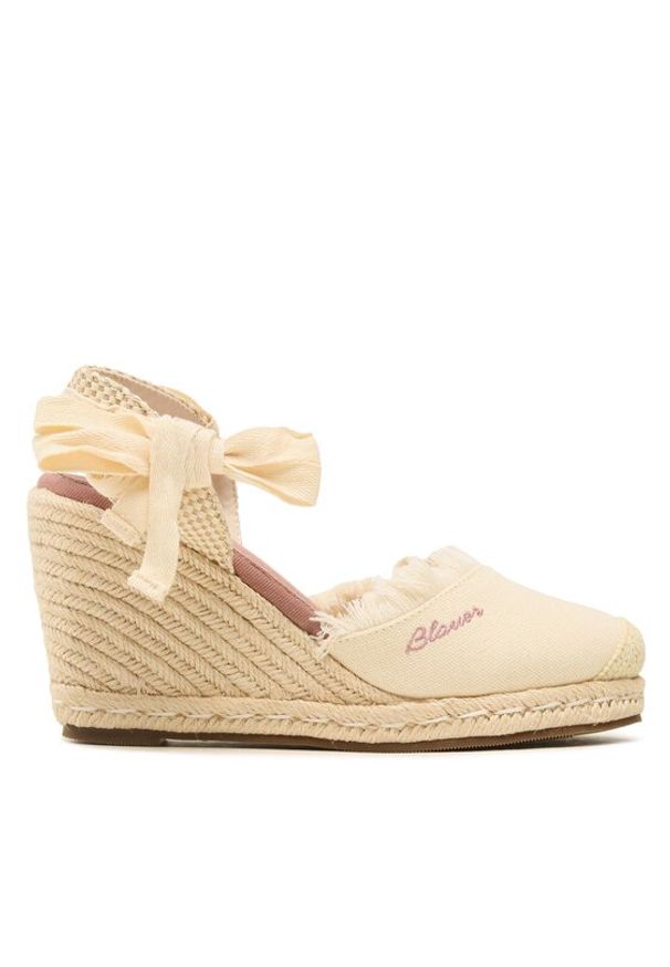 Blauer Espadryle S3WELLS01/CAN Beżowy. Kolor: beżowy. Materiał: materiał