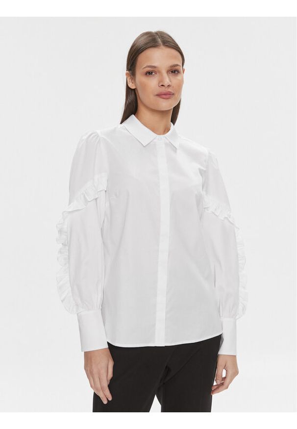 Guess Koszula Sophia W4RH03 WAF10 Biały Regular Fit. Kolor: biały. Materiał: bawełna