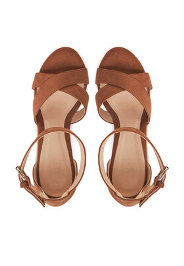 ONLY Shoes Espadryle Onlamelia-18 Mf Wedge 15335555 Brązowy. Kolor: brązowy. Materiał: skóra