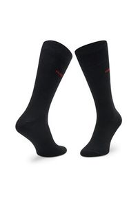 Hugo - HUGO Skarpety długie 2P Rs Uni Cc 50468099 Czarny. Kolor: czarny. Materiał: materiał #2