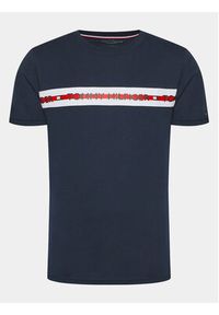 TOMMY HILFIGER - Tommy Hilfiger T-Shirt UM0UM01915 Granatowy Regular Fit. Kolor: niebieski. Materiał: bawełna #3