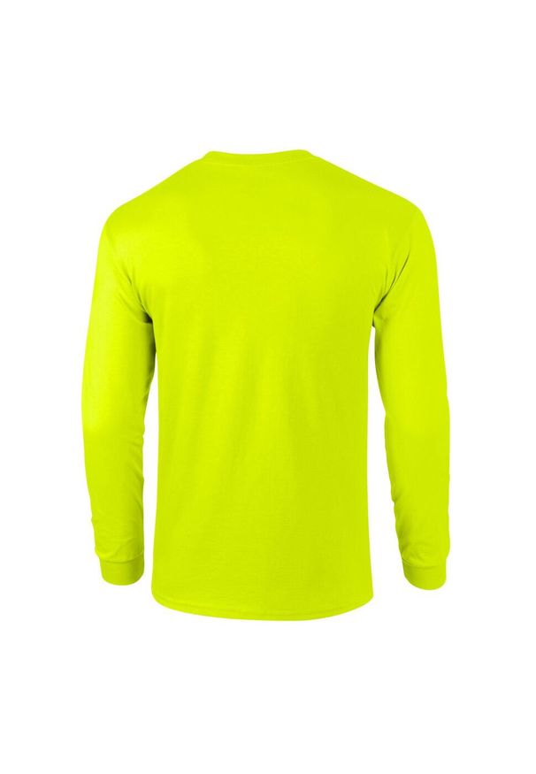 GILDAN - Ultra Bawełniana Koszulka Z Długim Rękawem Unisex Dla Dorosłych. Kolor: zielony. Materiał: bawełna. Długość rękawa: długi rękaw. Długość: długie