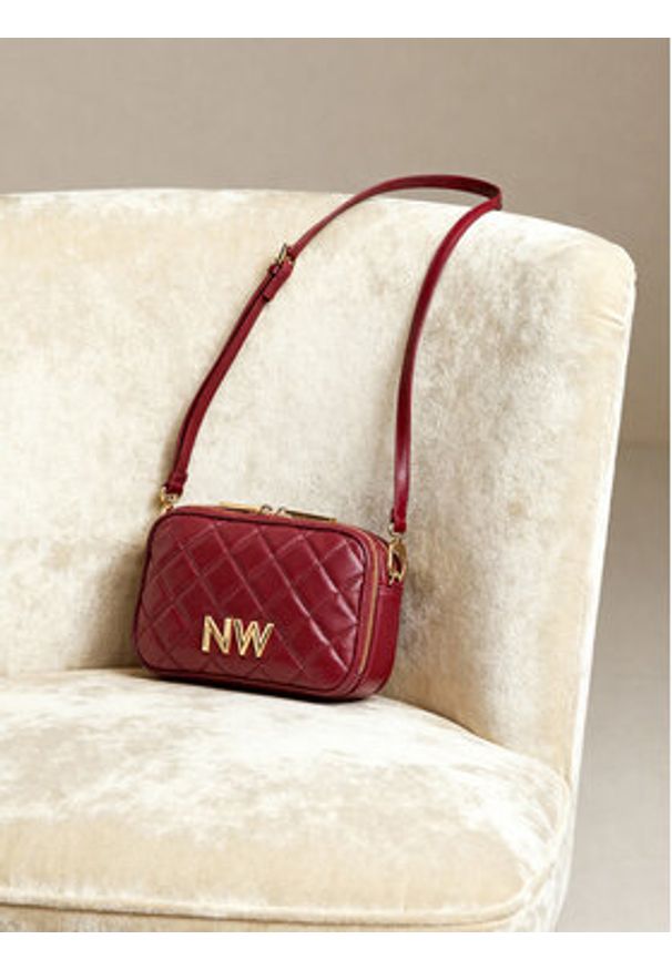 Nine West Torebka CEO-Greenwich-Glam-LX7669 Bordowy. Kolor: czerwony