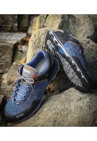 MEINDL - Buty turystyczne męskie Meindl Ontario GTX. Kolor: wielokolorowy, pomarańczowy, czarny. Technologia: Gore-Tex