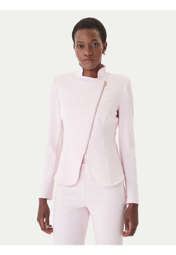 Rinascimento Marynarka CFC0127901003 Różowy Slim Fit. Kolor: różowy. Materiał: syntetyk