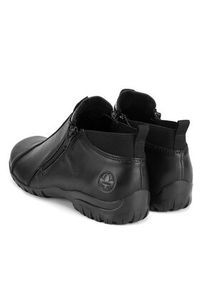 Rieker Botki L4653-00 Czarny. Kolor: czarny. Materiał: skóra #4