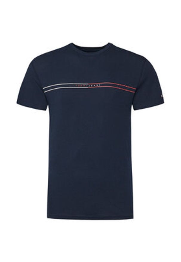 Tommy Jeans Komplet 2 t-shirtów Entry Graphic DM0DM21902 Kolorowy Slim Fit. Materiał: bawełna. Wzór: kolorowy