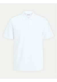 Jack & Jones - Jack&Jones Polo Benja 12269338 Biały Regular Fit. Typ kołnierza: polo. Kolor: biały. Materiał: bawełna