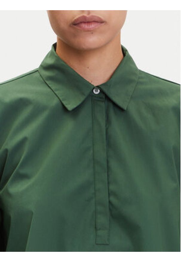 Marella Sukienka koszulowa Medicea 2515221192 Zielony Relaxed Fit. Kolor: zielony. Materiał: bawełna. Typ sukienki: koszulowe