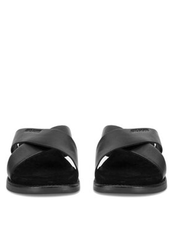 Gino Rossi Klapki MARCELLO-06 MB Czarny. Kolor: czarny. Materiał: skóra