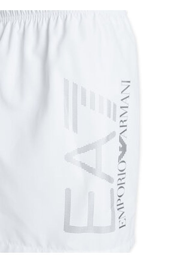 EA7 Emporio Armani Szorty kąpielowe 7M002001 AF14497 M0076 Biały Regular Fit. Kolor: biały. Materiał: syntetyk