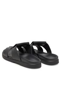 Calvin Klein Klapki Lug Sandal Double T Lth HM0HM01734 Czarny. Kolor: czarny. Materiał: skóra #4