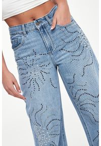 Liu Jo - Jeansy damskie z kryształkami LIU JO #2