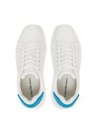 Calvin Klein Jeans Sneakersy Chunky Cupsole Ru Patch Lth YM0YM01296 Biały. Kolor: biały. Materiał: skóra #3