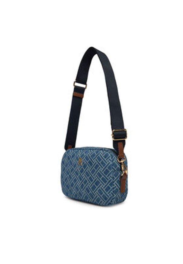 TOMMY HILFIGER - Tommy Hilfiger Torebka Popette Camera Bag Denim Flag AW0AW18610 Niebieski. Kolor: niebieski