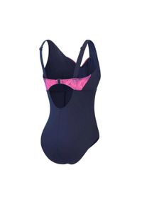 Strój kąpielowy damski Speedo Shaping OpusGem. Kolor: fioletowy, niebieski, wielokolorowy. Materiał: lycra, nylon