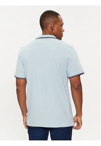 Wrangler Polo 112353030 Błękitny Regular Fit. Typ kołnierza: polo. Kolor: niebieski. Materiał: bawełna #4