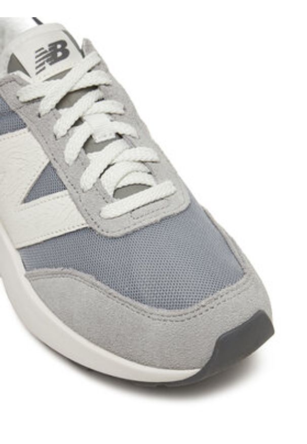 New Balance Sneakersy GS370AH Szary. Kolor: szary. Materiał: zamsz, skóra