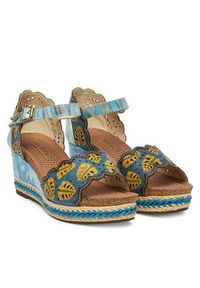 Laura Vita Espadryle Facyo 86 Kolorowy. Materiał: skóra. Wzór: kolorowy