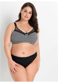 bonprix - Biustonosz odciążający bez fiszbinów z wyściełanymi ramiączkami. Kolor: czarny. Materiał: materiał. Rodzaj stanika: wyściełane miseczki, różne sposoby noszenia #2