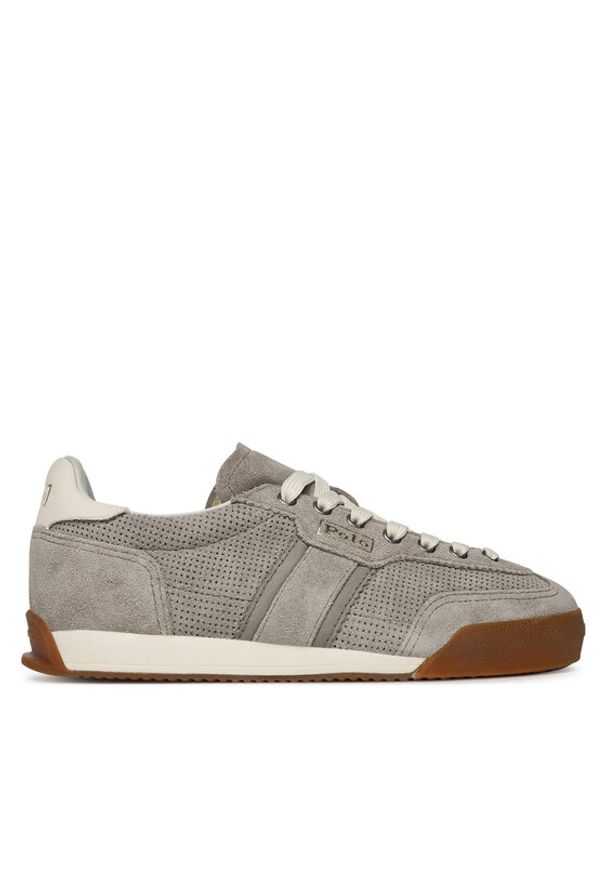 Polo Ralph Lauren Sneakersy Hester 804978190003 Szary. Kolor: szary. Materiał: skóra, zamsz