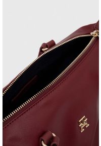 TOMMY HILFIGER - Tommy Hilfiger torebka kolor bordowy. Kolor: czerwony. Rodzaj torebki: na ramię #2