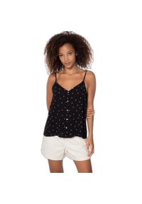 Damski tank top Protest Prtupata spaghetti. Kolor: czarny. Sezon: lato #1