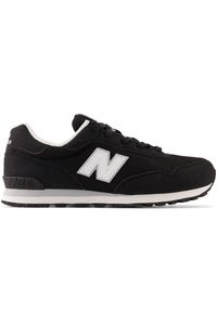 Buty dziecięce New Balance GC515BLK – czarne. Okazja: na uczelnię, na co dzień. Kolor: czarny. Materiał: guma, syntetyk, materiał. Szerokość cholewki: normalna