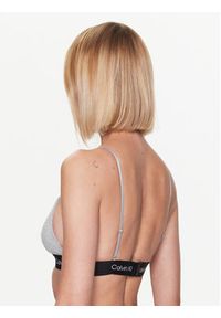 Calvin Klein Underwear Biustonosz braletka Unlined 000QF7217E Szary. Kolor: szary. Materiał: bawełna