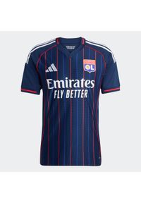 Adidas - Oficjalna koszulka piłkarska dla dzieci ADIDAS Olympique Lyonnais 25/26 wyjazd.. Sport: piłka nożna