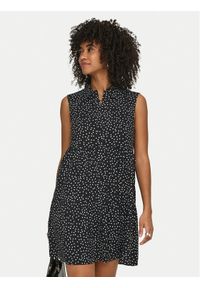 only - ONLY Sukienka koszulowa Thea 15369020 Czarny Regular Fit. Kolor: czarny. Materiał: wiskoza. Typ sukienki: koszulowe #1