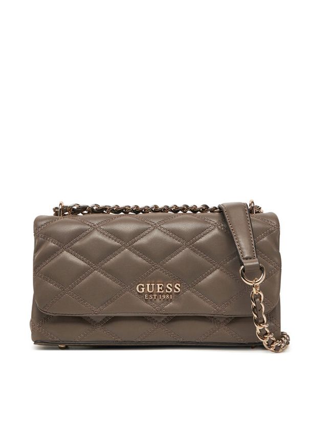 Guess Torebka HWQG96 32210 Brązowy. Kolor: brązowy. Materiał: skórzane