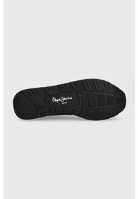 Pepe Jeans sneakersy BRIT REFLECT M kolor czarny PMS30985. Nosek buta: okrągły. Zapięcie: sznurówki. Kolor: czarny. Materiał: guma #3