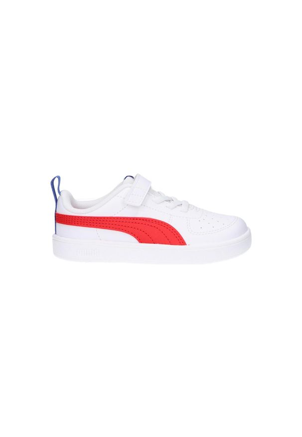 Buty sportowe dziecięce Puma Rickie. Kolor: biały, czerwony, wielokolorowy, niebieski. Materiał: skóra, syntetyk. Szerokość cholewki: normalna