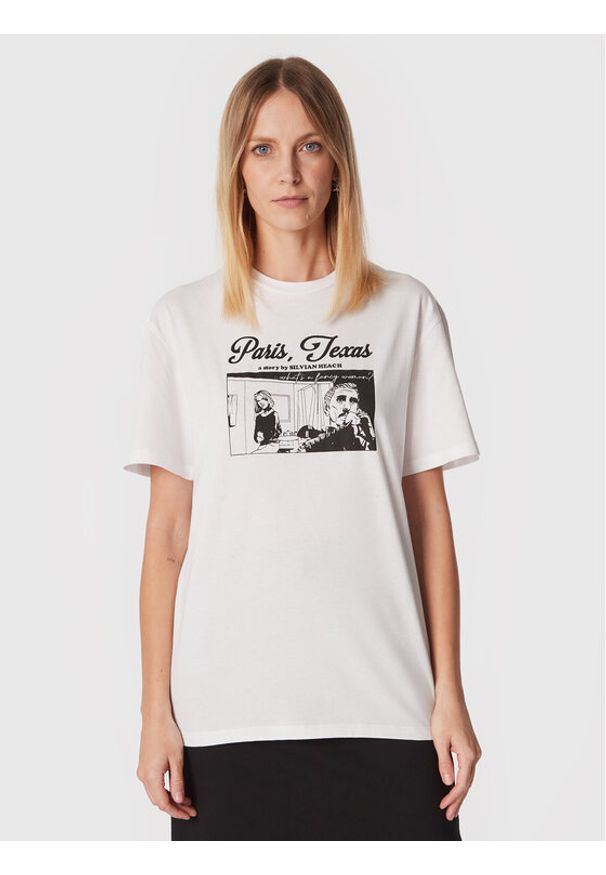 Silvian Heach T-Shirt PGA22022TS Biały Relaxed Fit. Kolor: biały. Materiał: bawełna