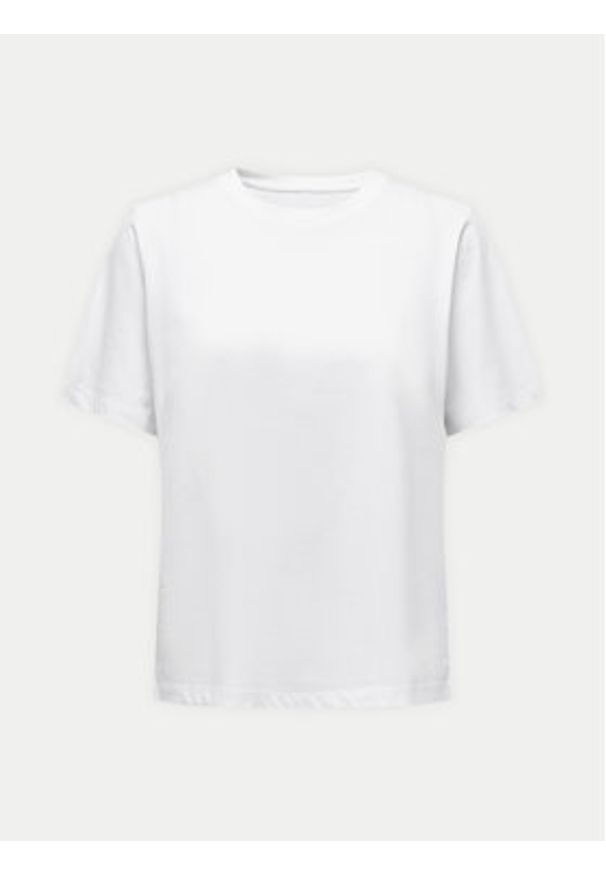 only - ONLY T-Shirt 15270390 Biały Regular Fit. Kolor: biały. Materiał: bawełna