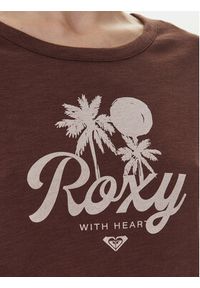 Roxy T-Shirt Oceanwave ERJZT06096 Beżowy Loose Fit. Kolor: beżowy. Materiał: syntetyk #6
