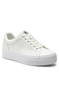 Calvin Klein Jeans Sneakersy Bold Vulc Flatf Low Lth Nbs Mr YW0YW01408 Biały. Kolor: biały