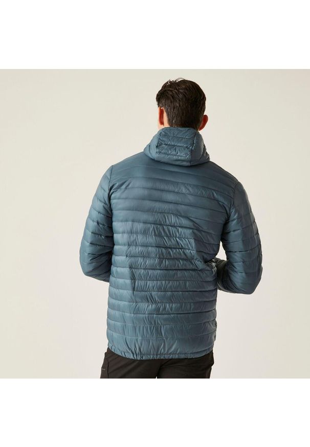 Regatta - Kurtka turystyczna męska Hurden. Kolor: szary. Materiał: tkanina, poliamid, puch. Sport: turystyka piesza