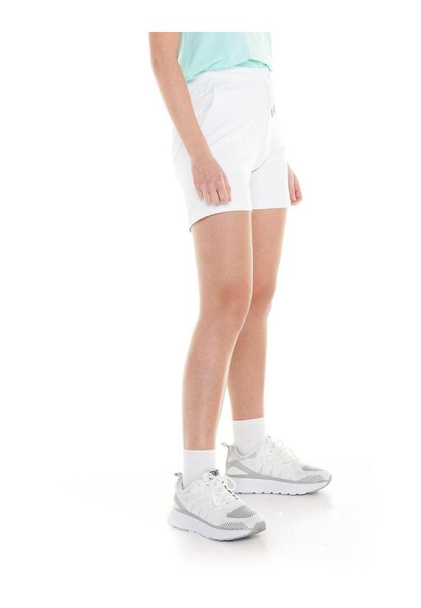 LEONE 1947 APPAREL - Podstawowe spodenki damskie. Kolor: biały. Materiał: tkanina. Sport: fitness