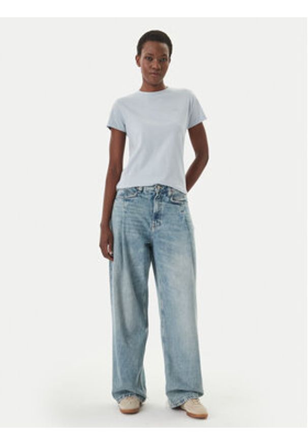 BOSS T-Shirt C_Esogo_1 50506973 Niebieski Regular Fit. Kolor: niebieski. Materiał: bawełna