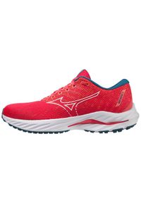 Buty do biegania damskie Mizuno Wave Inspire 19. Kolor: czerwony. Model: Mizuno Wave