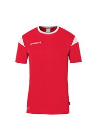 UHLSPORT - Koszulka dla dzieci Uhlsport Squad 27. Kolor: wielokolorowy, biały, czerwony. Wzór: napisy. Sport: piłka nożna #1