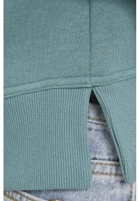 Answear Lab bluza damska kolor turkusowy z kapturem gładka. Typ kołnierza: kaptur. Kolor: turkusowy. Materiał: dzianina. Długość rękawa: długi rękaw. Długość: długie. Wzór: gładki. Styl: wakacyjny
