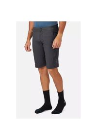 Spodenki rowerowe męskie Rab Cinder Crank Shorts. Kolor: szary. Długość: krótkie. Sezon: lato #1