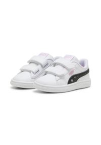 Puma - Sneakersy dla małych dzieci PUMA Smash 3.0 Dance Party PUMA. Zapięcie: pasek. Kolor: biały, wielokolorowy, różowy, czarny